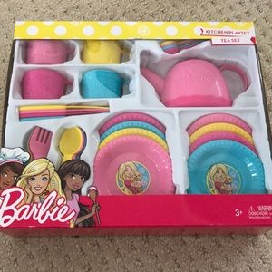 New Barbie kitchen Playset Tea Set